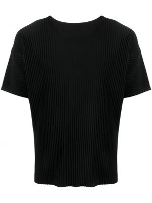 Plisované tričko Homme Plissé Issey Miyake černé
