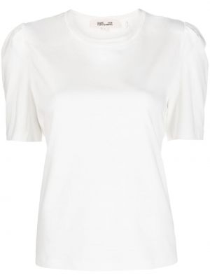 Bavlněné tričko jersey Dvf Diane Von Furstenberg - bílá