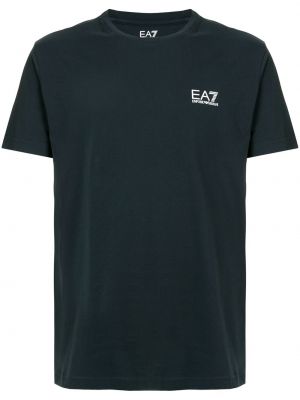 T-shirt à imprimé Ea7 Emporio Armani bleu