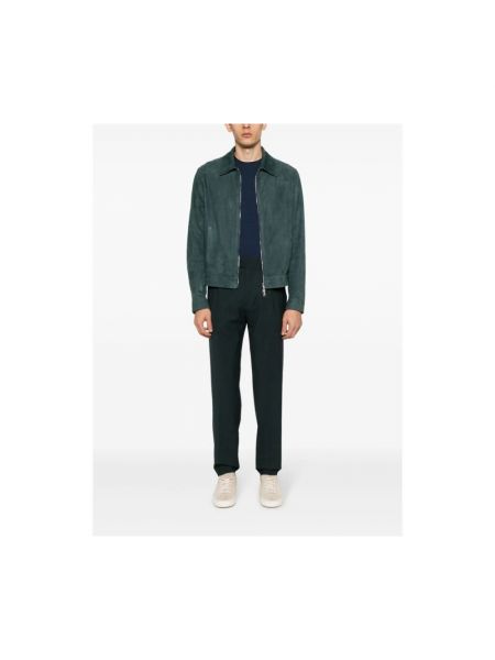 Pantalones de lana Tagliatore verde