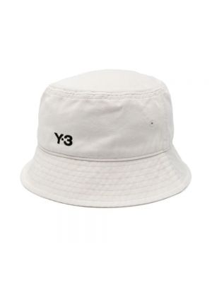 Dzianinowa czapka bawełniana Y-3 biała