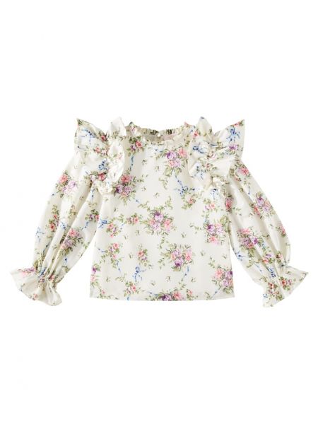 Ruffle floral bluse for jenter Tutu Du Monde