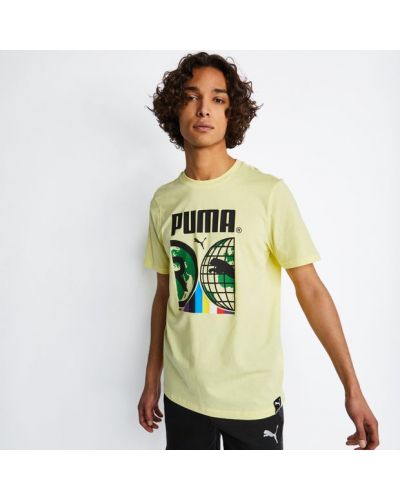 T-shirt Puma giallo