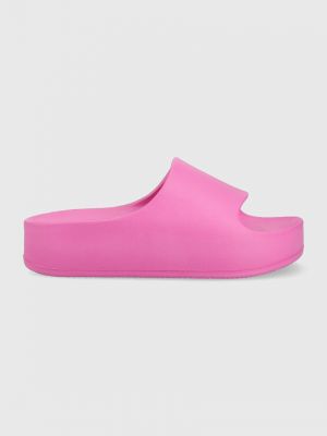 Papuci cu platformă Steve Madden roz