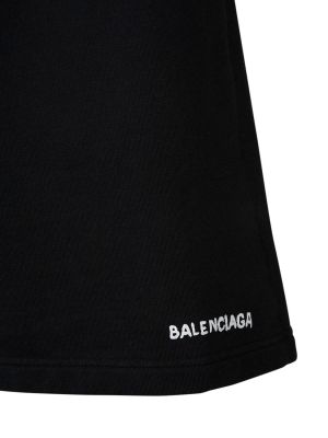 Pamut rövidnadrág Balenciaga fekete