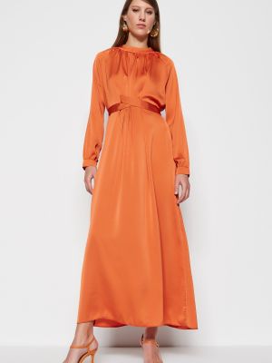 Вечернее платье Trendyol Modest оранжевое