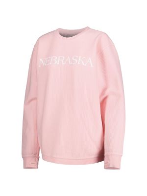 Вельветовый пуловер с принтом Unbranded розовый