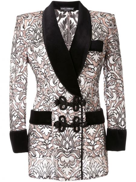 Blazer con estampado Dolce & Gabbana rosa