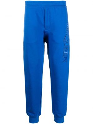 Pantalon de joggings brodé Alexander Mcqueen bleu