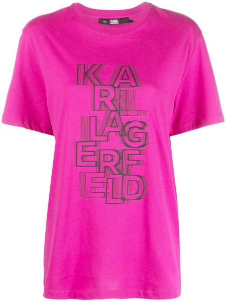 T-shirt Karl Lagerfeld rosa