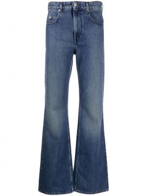 Zvonové džíny s vysokým pasem Isabel Marant Etoile modré