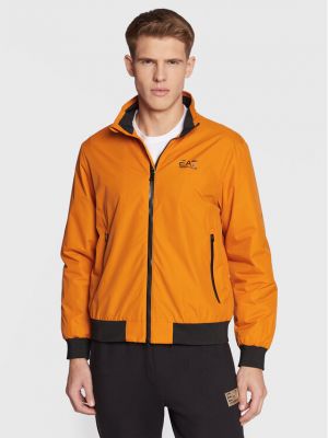 Prehodna jakna Ea7 Emporio Armani oranžna