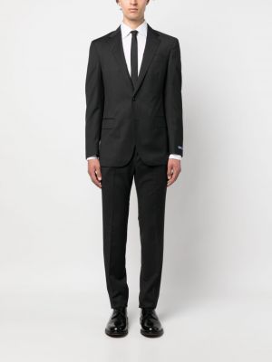 Vlněný oblek Polo Ralph Lauren šedý