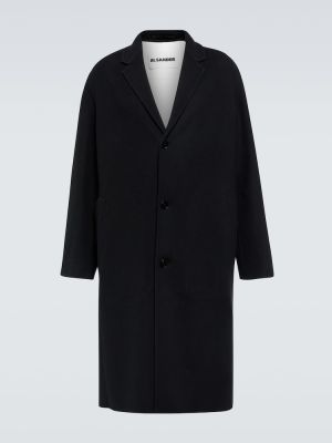 Kašmírový kabát Jil Sander čierna