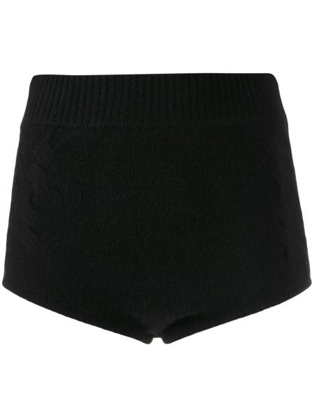 Shorts en cachemire en tricot Cashmere In Love noir