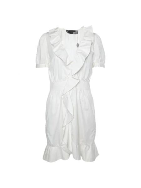 Sukienka bawełniana Moschino Pre-owned biała