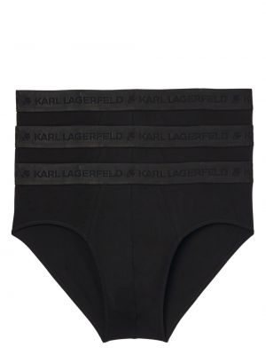 Bokserki z lyocellu Karl Lagerfeld czarne