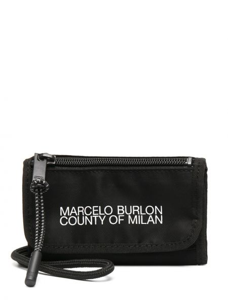 Cartera con estampado Marcelo Burlon County Of Milan negro