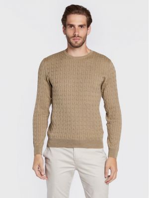 Пуловер slim Stenströms бежово