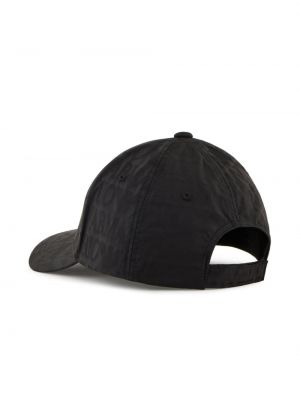 Medvilninis kepurė su snapeliu Emporio Armani juoda