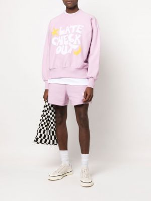 Sweatshirt mit rundhalsausschnitt mit print Late Checkout