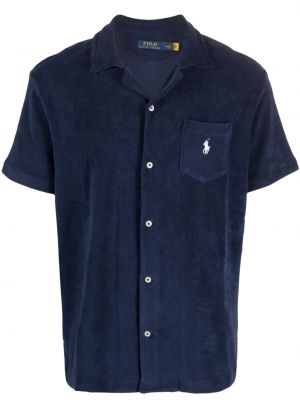 T-shirt med broderi Polo Ralph Lauren blå