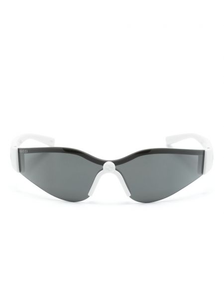 Lunettes de soleil oversize Gucci Eyewear blanc