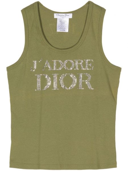 Tank top Christian Dior Pre-owned zelena