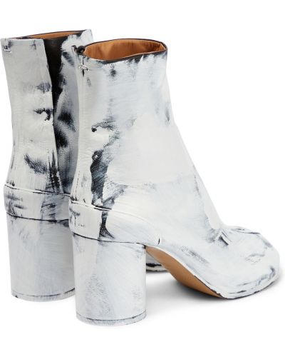 Ankle boots skórzane Maison Margiela białe
