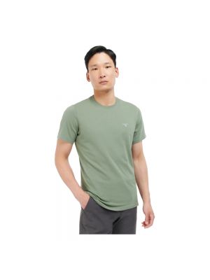Koszulka w kratkę Barbour zielona