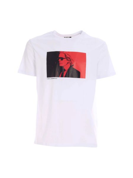 T-shirt mit print Karl Lagerfeld weiß