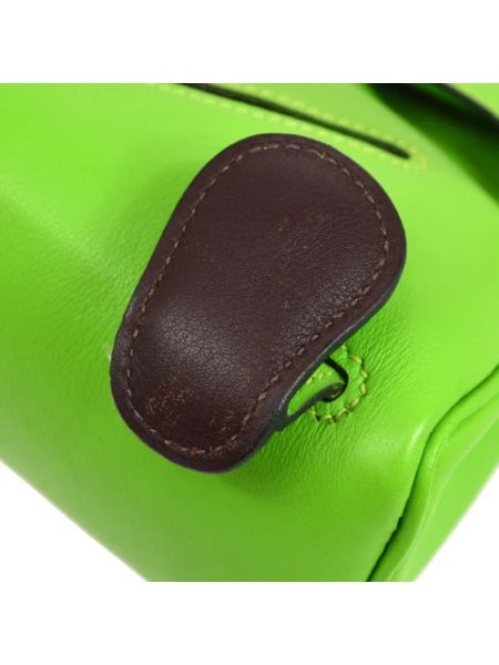 Bolsa de cuero retro Hermès Vintage verde