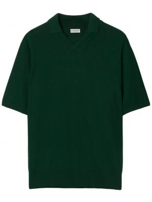 Вълнена поло тениска Burberry зелено