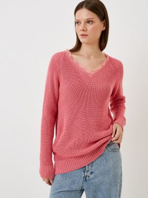 Пуловер о!тема розовый