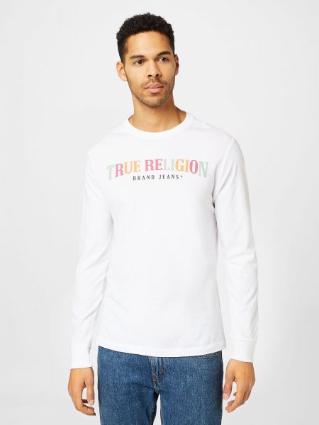 Hosszú ujjú póló True Religion fehér