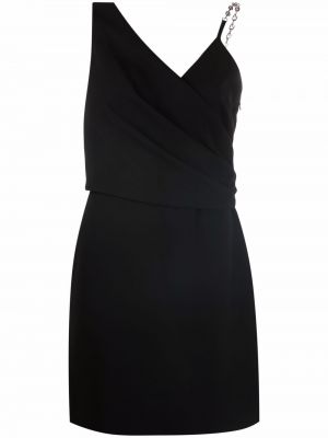 Vestido de cóctel asimétrico Givenchy negro