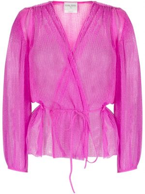 Плисирана блуза Forte_forte розово
