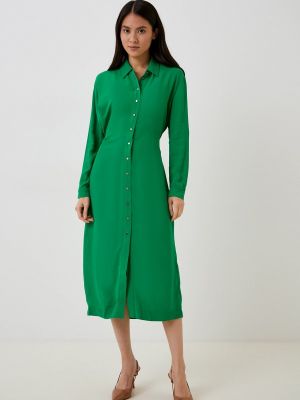 Платье-рубашка Eleganzza зеленое