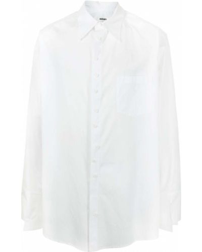 Camisa con botones oversized Sulvam blanco