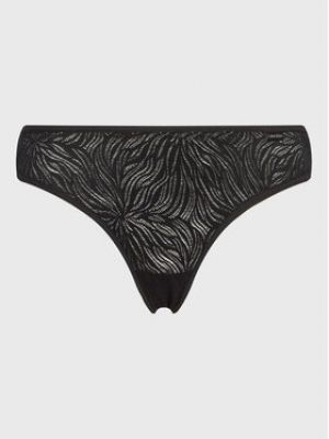 Calvin Klein Underwear Tanga 000QF6878E  - Fekete