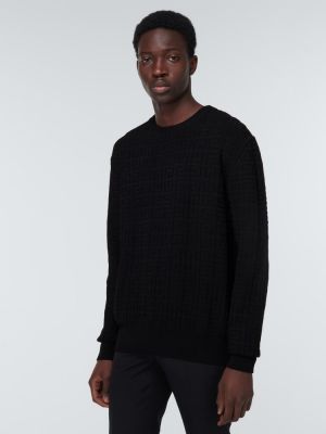 Žakárový sveter Givenchy čierna