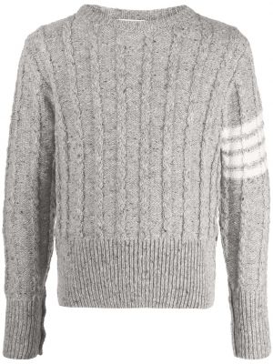 Dryžuotas megztinis Thom Browne pilka