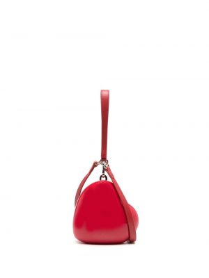 Чанта със сърца Simone Rocha червено