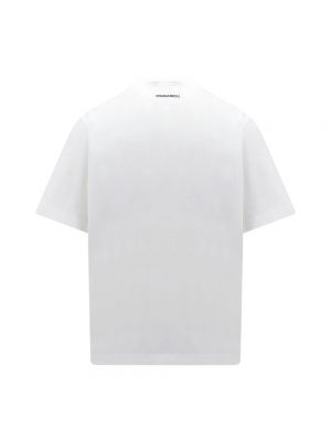 Koszulka bawełniana Dsquared2 biała