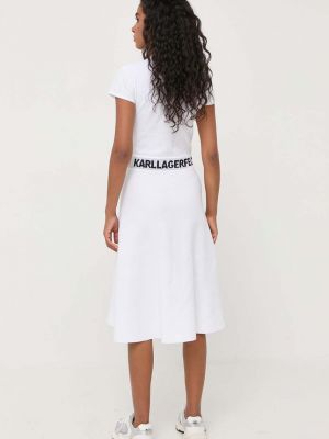 Mini šaty Karl Lagerfeld bílé