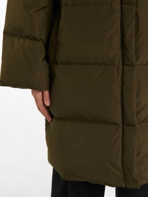 Péřový prošívaný krátký kabát Stand Studio zelený
