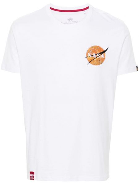 T-shirt en coton Alpha Industries blanc