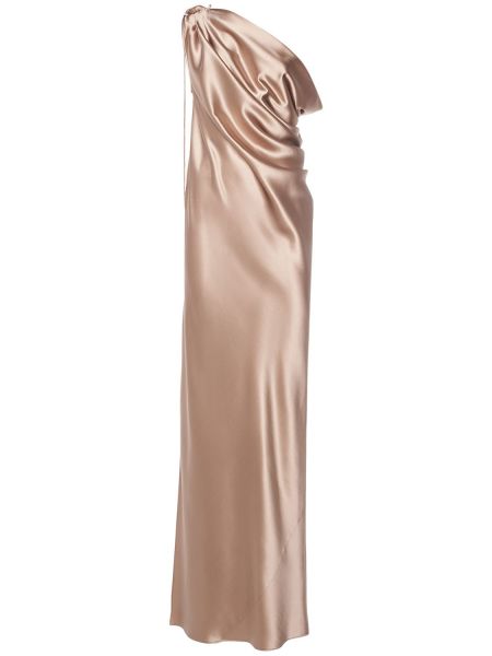 Drapert silke sateng dress Max Mara