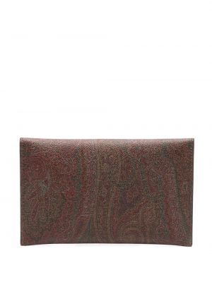 Jacquard paisley-muster rahakott Etro pruun