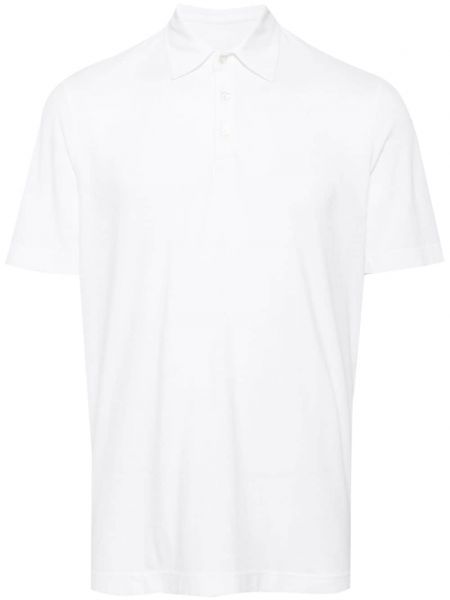 Polo majica od jersey Fedeli bijela